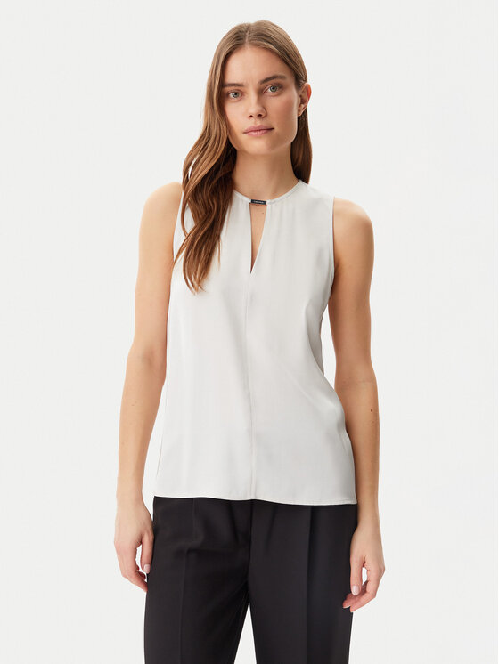 Calvin Klein Calvin Klein Top K20K208190 Gri Regular Fit