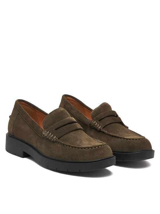 Geox Geox Loafersy D Spherica Ec1 B D65DKB 22 C3009 Zielony ciemny
