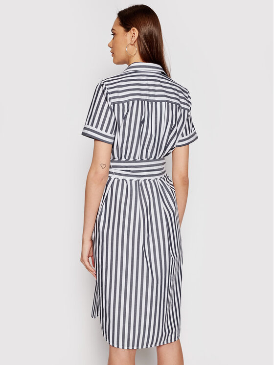 Tommy Hilfiger Tommy Hilfiger Haljina košulja Cot Poplin WW0WW30352 Siva Regular Fit