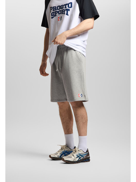 PROSTO. PROSTO. Szorty sportowe ST Szary Regular Fit