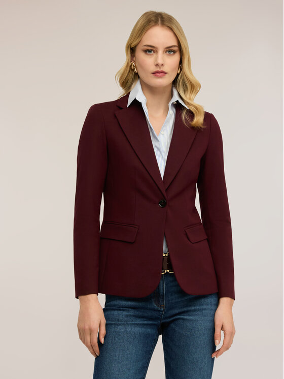 Motivi Motivi Marynarka Q048Q001063N036 Bordowy Regular Fit
