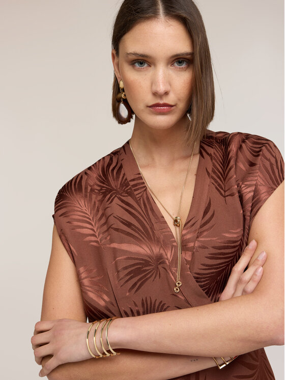 Motivi Motivi Blusa 2020W000780N0V2 Marrone Regular Fit