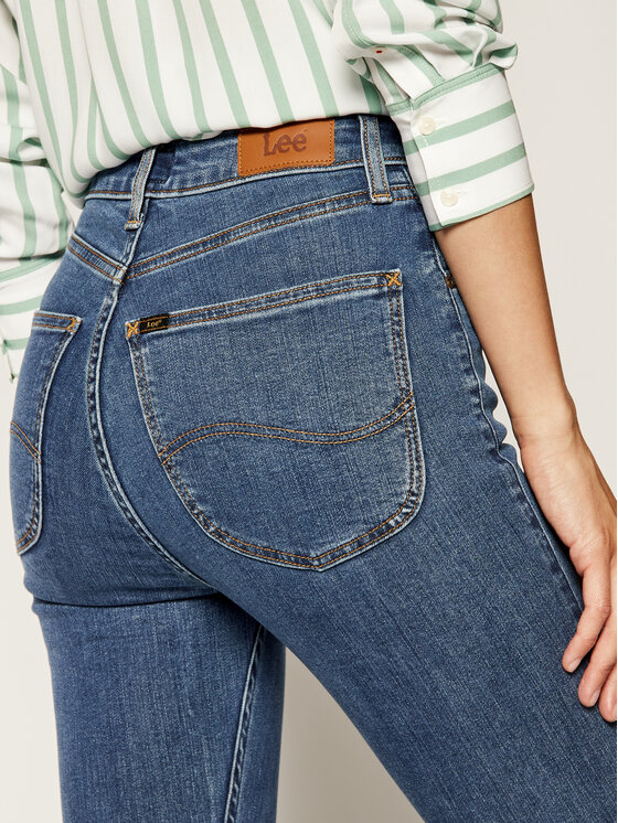 Lee Lee Jeansy Ivy L32EKJZH 112107401 Niebieski Skinny Fit