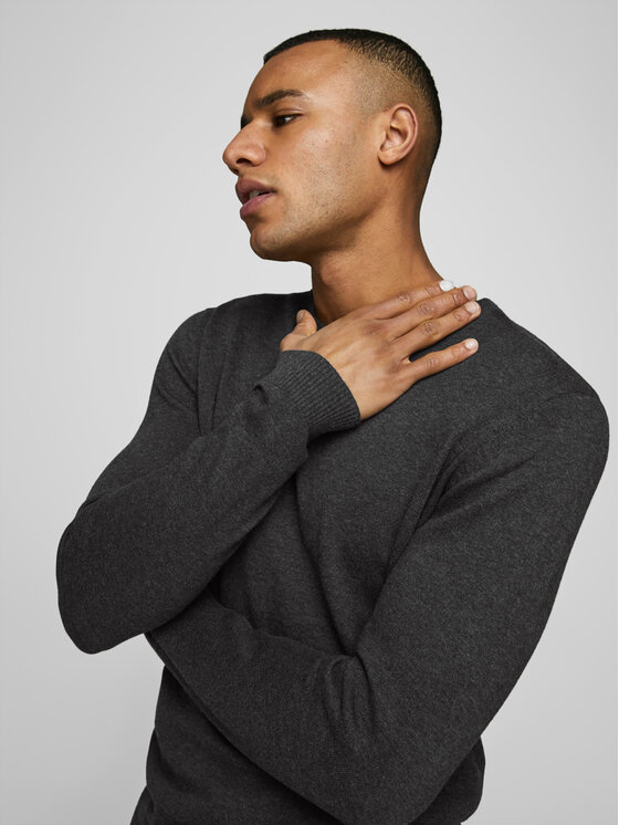 Jack&Jones Jack&Jones Džemper Basic 12137190 Siva Regular Fit