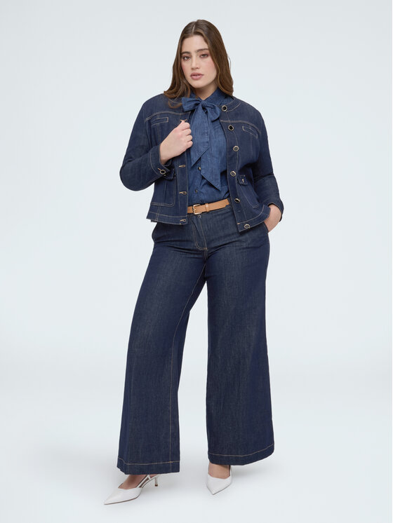 Fiorella Rubino Fiorella Rubino Giacca di jeans R401T101310N034 Blu Regular Fit