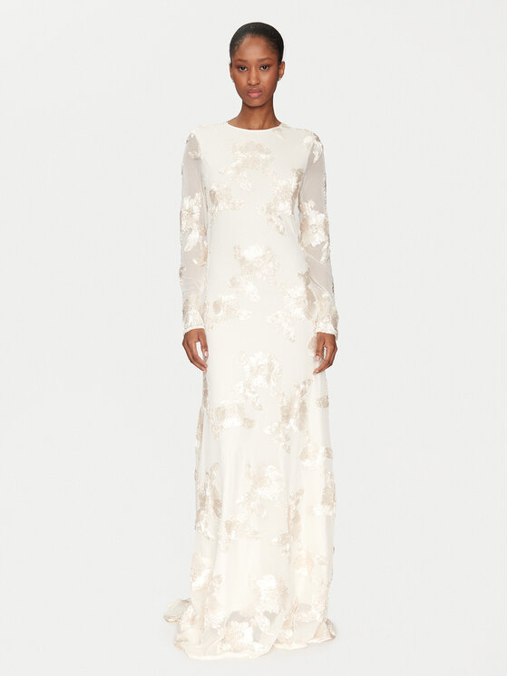 YAS YAS Rochie de seară Floree 26036358 Alb Regular Fit