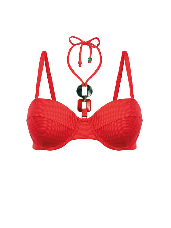 Feba Feba Góra od bikini FG227B Czerwony