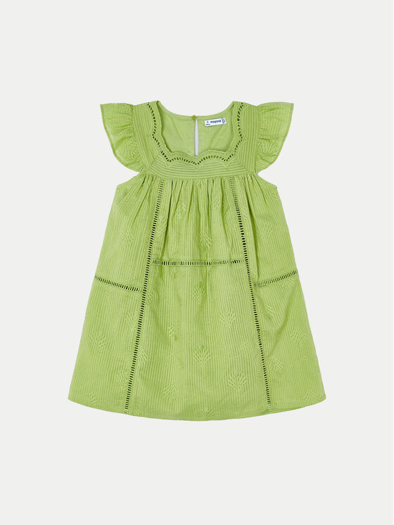 Mayoral Mayoral Vestito estivo 3930 Verde Regular Fit