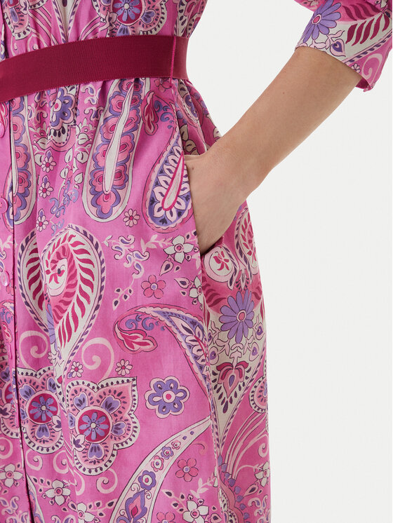 Luisa Spagnoli Luisa Spagnoli Košilové šaty Pampa 543211 Růžová Regular Fit