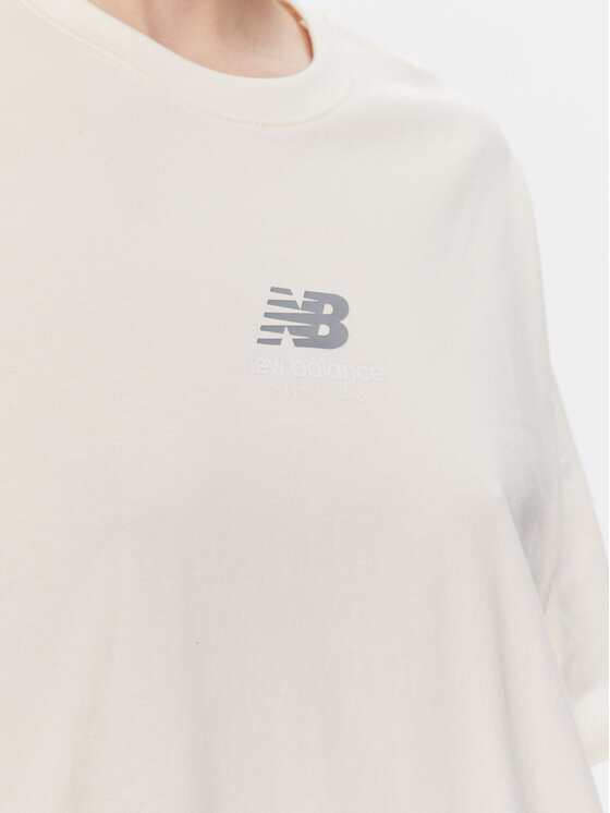 New Balance New Balance T-Shirt WT31511 Beżowy Oversize