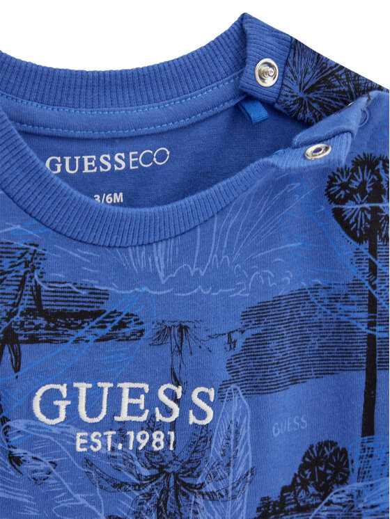 Guess Guess Marškinėlių ir šortų komplektas I6GG10 K8HM4 Mėlyna Regular Fit