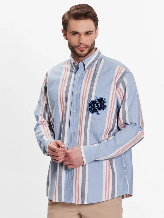 Boss Hemd 50483662 Blau Relaxed Fit
