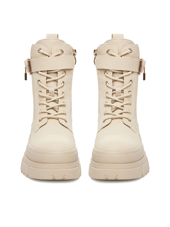 DeeZee DeeZee Šnurovacia obuv 60165-6 Béžová