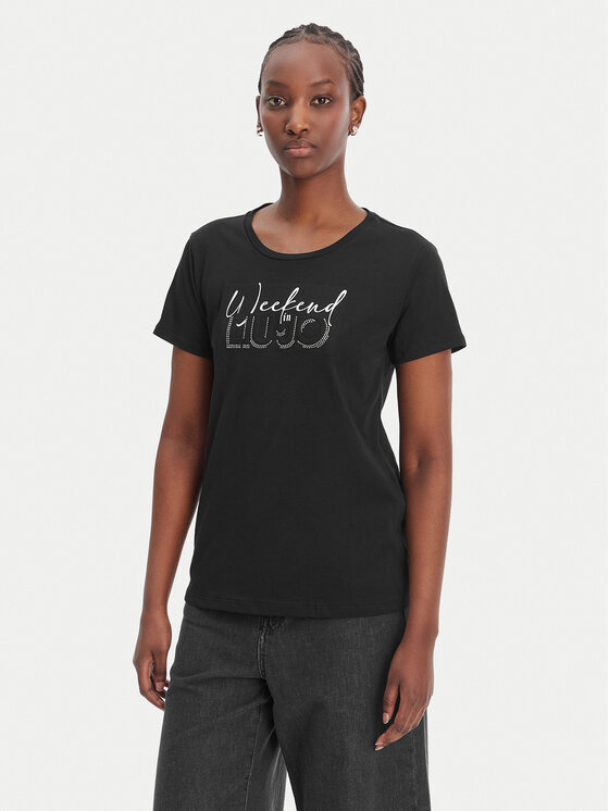 Liu Jo Sport Liu Jo Sport T-Shirt TA6252 JS923 Μαύρο Regular Fit