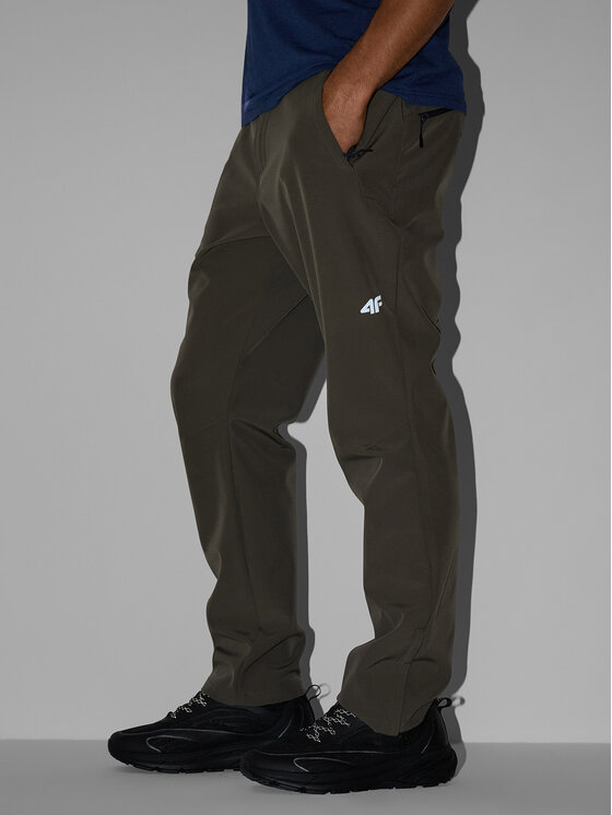 4F 4F Spodnie outdoor URBAN COMMUTER Khaki Regular Fit