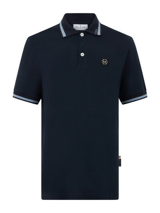 PHILIPP PLEIN PHILIPP PLEIN Polokošile 31372 Tmavomodrá Slim Fit
