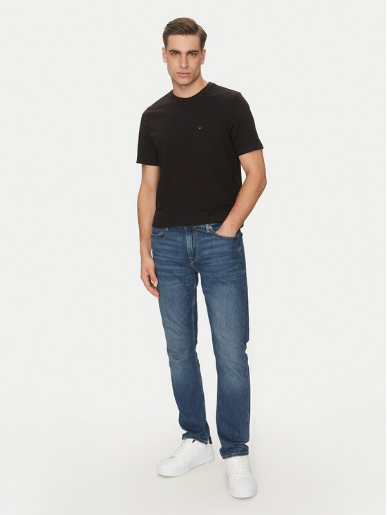 Tommy Hilfiger Tommy Hilfiger T-särk Essential Solid Pocket Tee MW0MW37283 Must Regular Fit