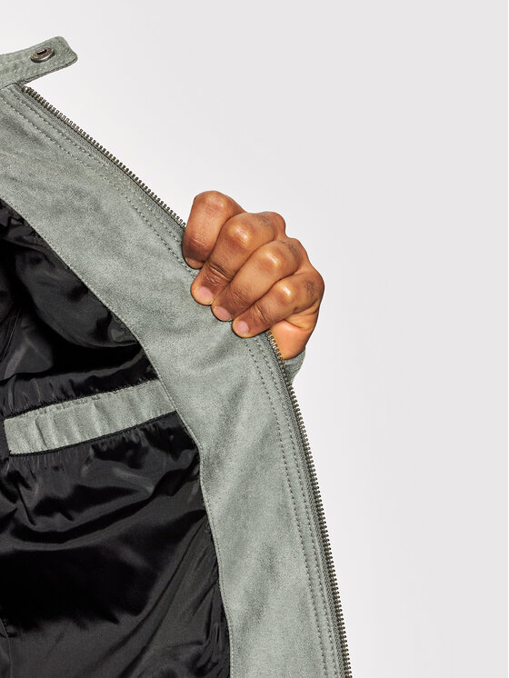 Jack & Jones Jack & Jones Kurtka z imitacji skóry Rocky 12147218 Szary Regular Fit