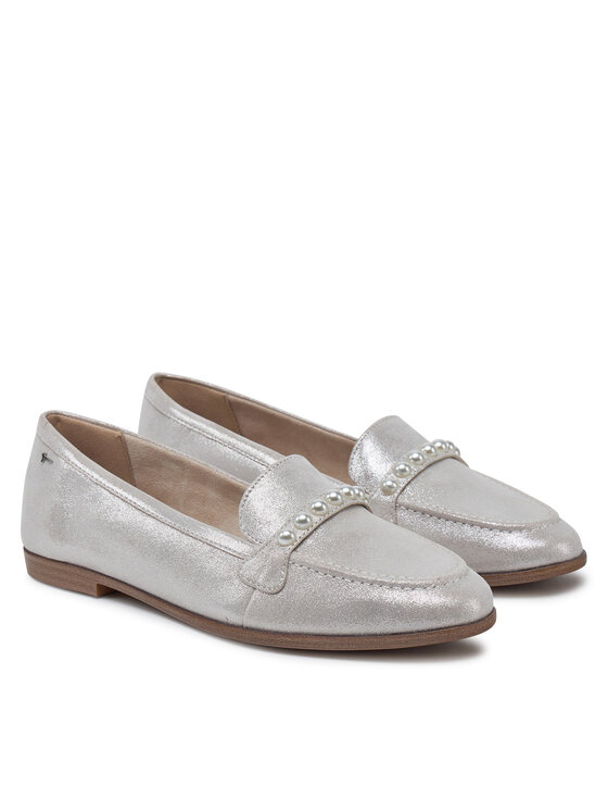 Tamaris Tamaris Loafersy 1-24220-44 Stříbrná