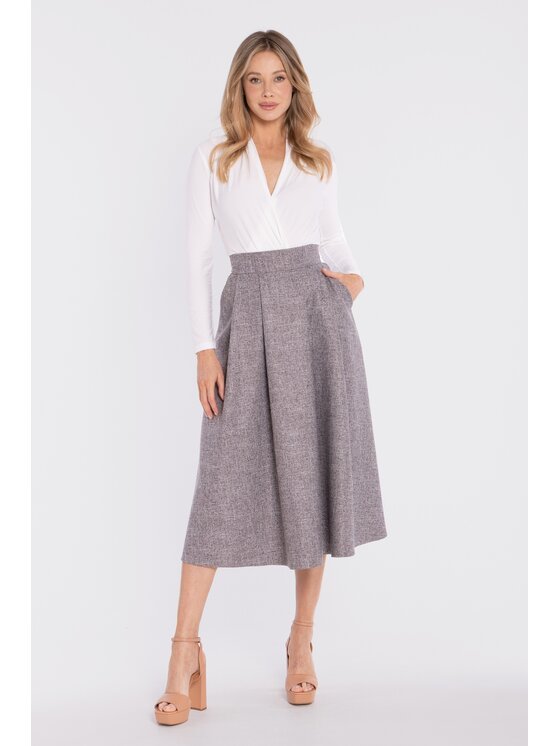 Stylove Stylove Gonna midi S430 Grigio A-Line Fit