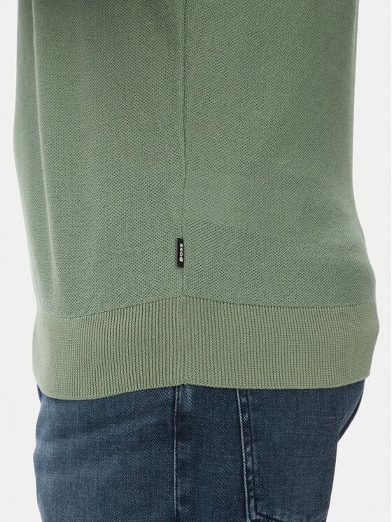 BOSS BOSS Pulover Jianfranco 50537642 Zelena Regular Fit