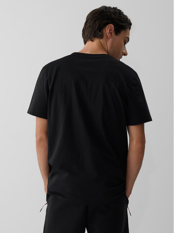 4F 4F T-Shirt COMMERCIAL Czarny Regular Fit