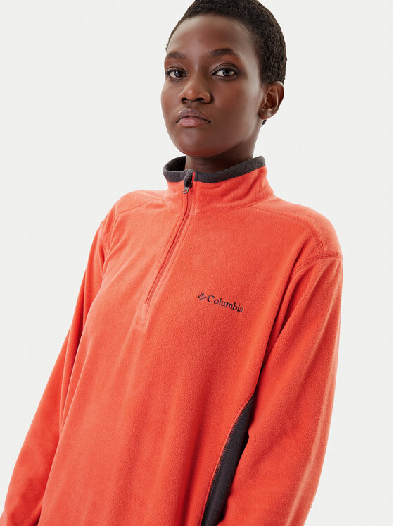 Columbia Columbia Fleecová mikina Klamath Range™ II Half Zip 1352472 Oranžová Regular Fit