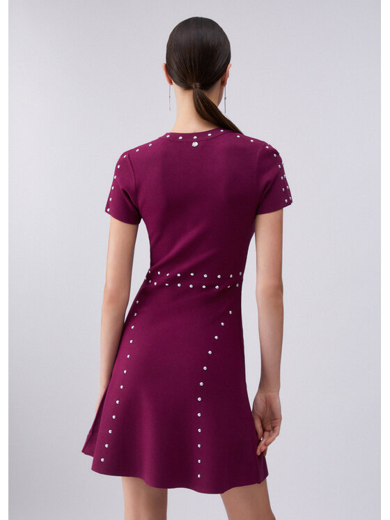 Liu Jo Liu Jo Sukienka wieczorowa WA6089MS55N92428 Fioletowy Regular Fit