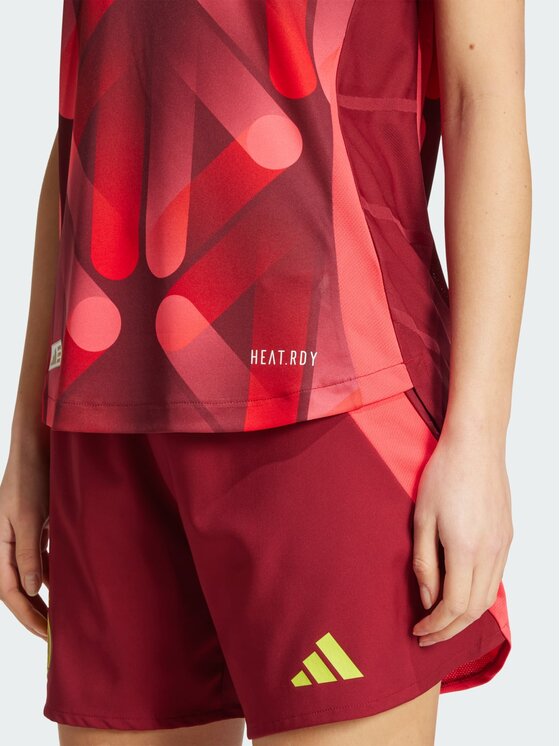 adidas adidas Koszulka techniczna Germany 25 (Women's Team) Away Authentic Jersey Czerwony Regular Fit