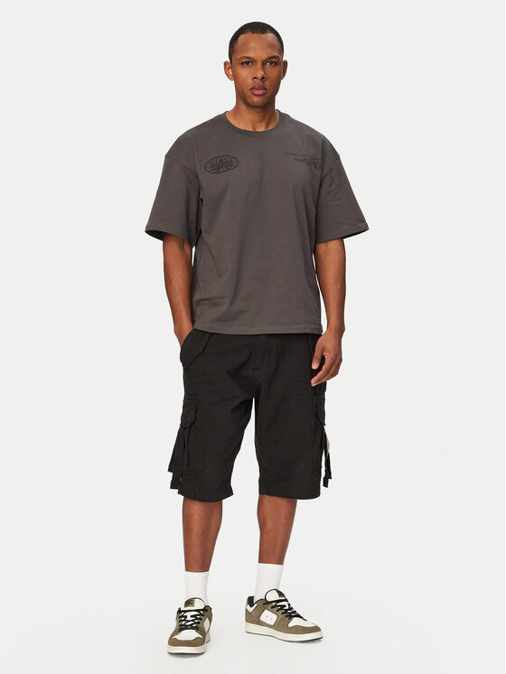 Alpha Industries Alpha Industries Tričko World Logo 258514 Sivá Regular Fit
