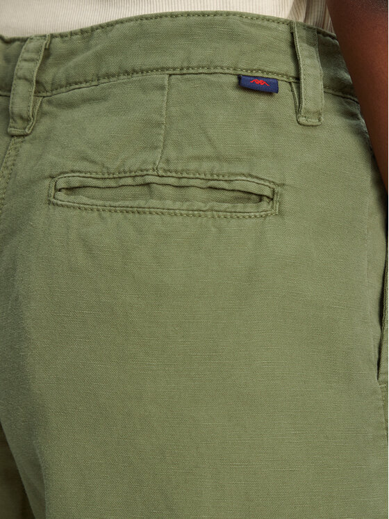 Robe di Kappa Robe di Kappa Pantalon scurți din material Yvonne Light Linnen 62124LW Verde Regular Fit