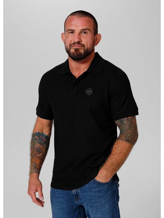 PITBULL Męski T-Shirt, rozmiar M, Czarna, Pique Rockey