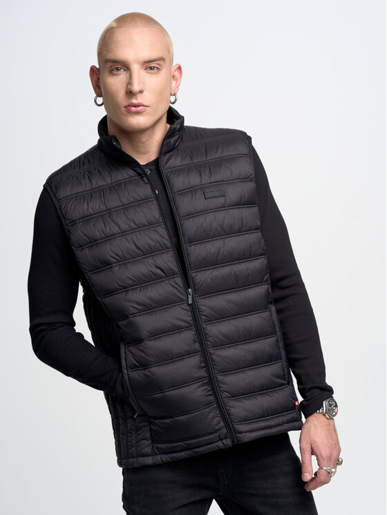 BIG STAR BIG STAR Kamizelka jaxoon_906 Czarny Basic Fit