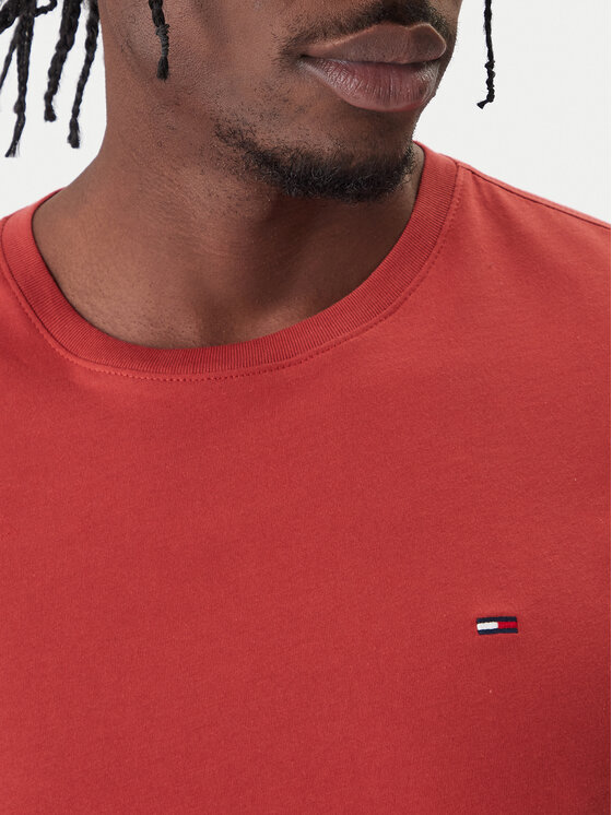Tommy Jeans Tommy Jeans Marškinėliai DM0DM04411 Raudona Slim Fit