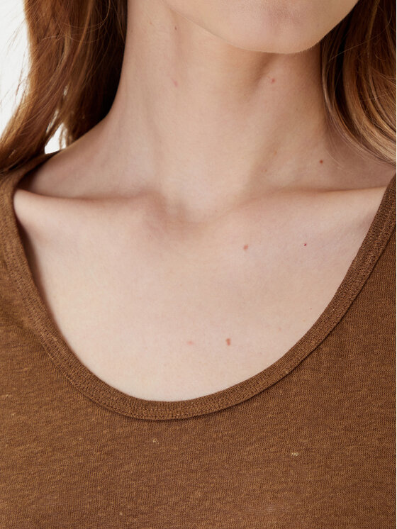 United Colors Of Benetton United Colors Of Benetton Футболка 37UJE16B1 Коричневий Regular Fit