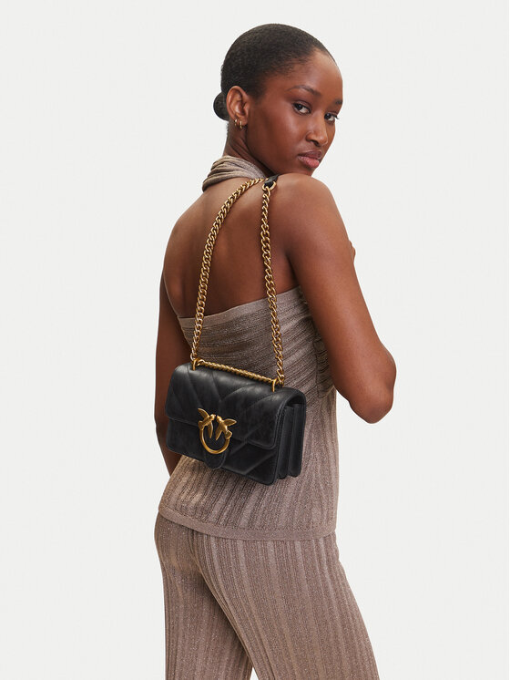 PINKO PINKO Τσάντα Love One Mini Dc 100074 A1UR Μαύρο