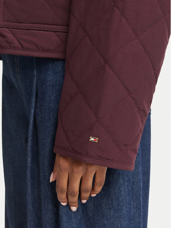 Tommy Hilfiger Tommy Hilfiger Pārejas jaka WW0WW51512 Bordo Regular Fit