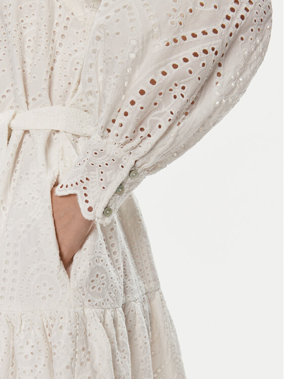 YAS YAS Sukienka letnia Holi 26030709 Biały Loose Fit