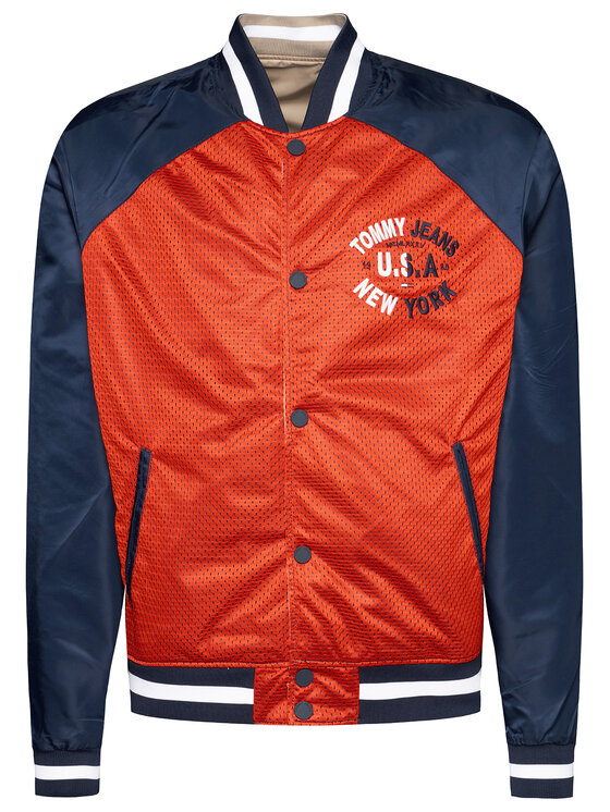 Tommy Jeans Kurtka bomber Tjm Reversible DM0DM07793 Be owy Regular Fit Modivo.pl