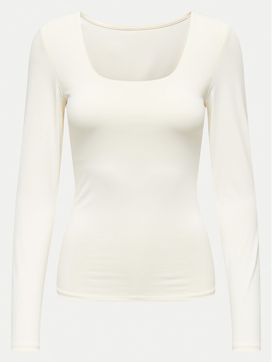 ONLY ONLY Majica Lea 15302647 Bijela Slim Fit