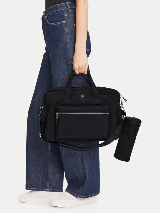 Tommy Hilfiger Tommy Hilfiger Сак Th Essential Changing Bag AU0AU01997 Черен