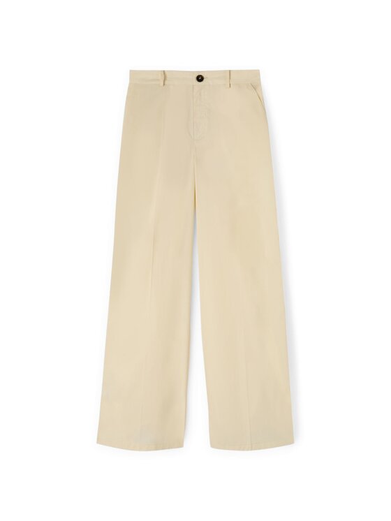 Motivi Motivi Pantaloni di tessuto P296Q103971N021 Bianco Over Fit