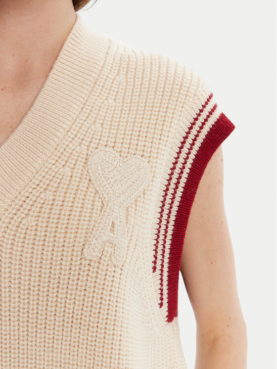 AMI PARIS AMI PARIS Pullover UKS768.KN0068 Beige Regular Fit