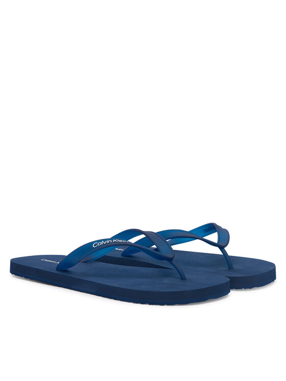 Calvin Klein Calvin Klein Čības uz pirksta Logo Strap HM0HM02105 Tumši zils