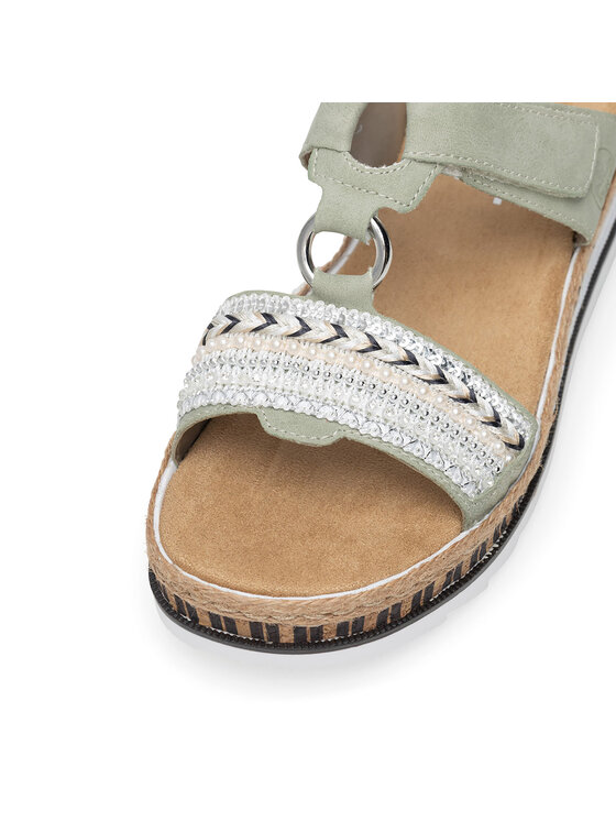 Rieker Rieker Pantoletten V79M6-52 Grün