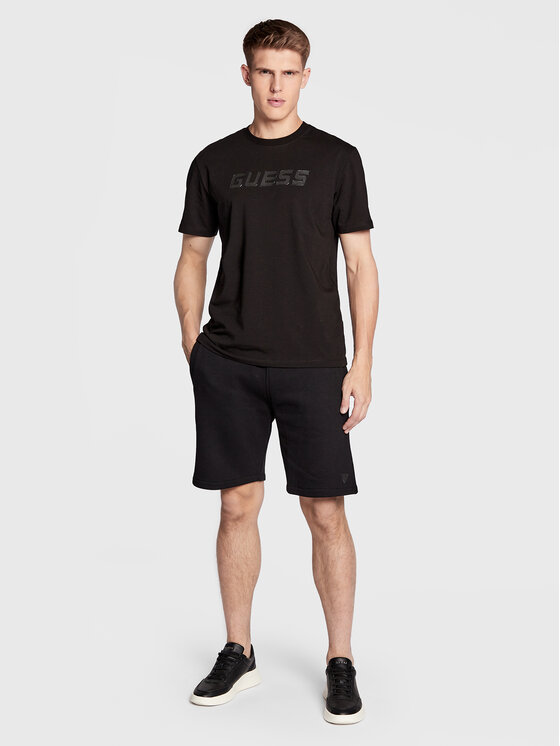 Guess Guess Pantaloni scurți sport Z2YD04 K9V31 Negru Regular Fit