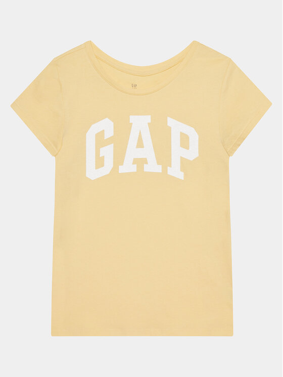 Gap Gap T-shirt 886003-02 Žuta Regular Fit