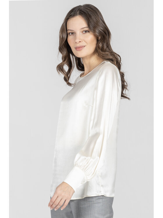 Deni Cler Milano Deni Cler Milano Bluzka W-DC-1419-F2-F8-11-1 Écru Regular Fit