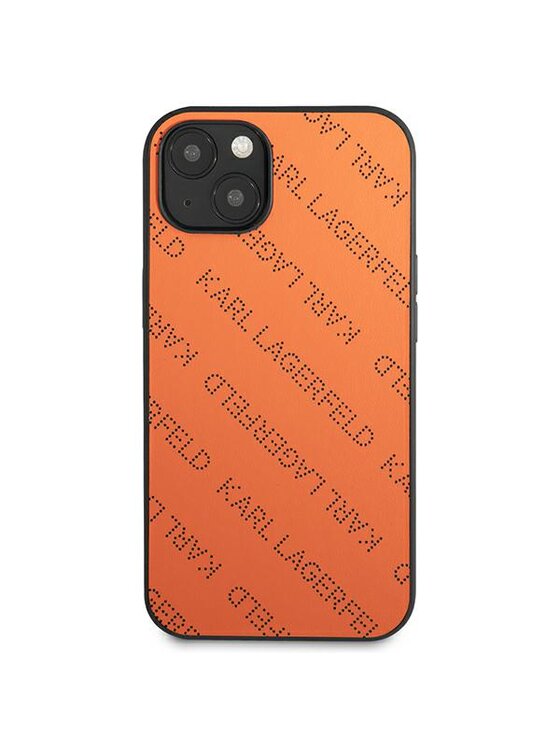KARL LAGERFELD KARL LAGERFELD Etui na telefon iPhone 13 Pomarańczowy