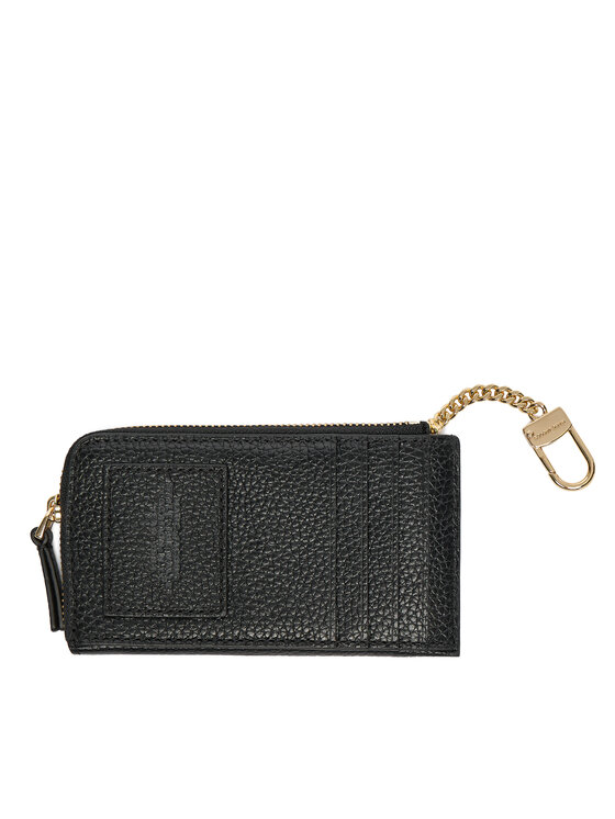 Marc Jacobs Marc Jacobs Monētu maciņš The Leather Top Zip Multi 2S4SMP010S02 Melns